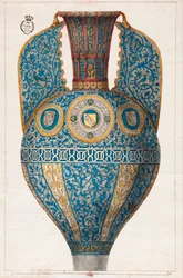 Jarrón nazarí de los escudos