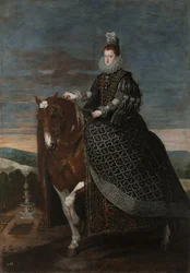 Retrato ecuestre de Margarita de Austria