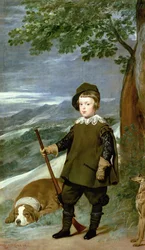 El príncipe Baltasar Carlos vestido de cazador