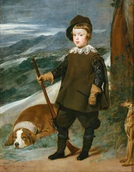 Príncipe Baltasar Carlos como cazador