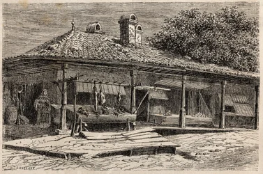 Carnicería y panadería en Bucarest