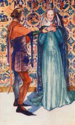 Un hombre y una mujer de la época de Eduardo II 1307-1327