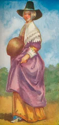 Una mujer de la época de Cromwell, 1907