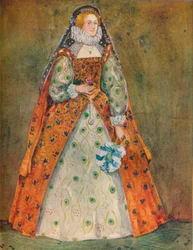 Una mujer de la época de Isabel, 1907