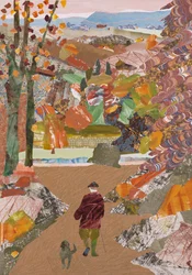 Paseo otoñal, 2020 (collage)