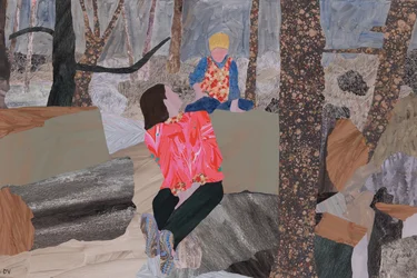Madre e hijo (Prae Wood) (collage)