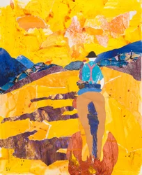 Restos del día, Pirineos, 2016 (collage)