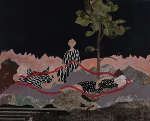 Las Norns, Ciclo del Anillo de Wagner, 2024 (collage)