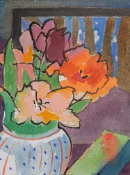 Tulipanes (acuarela y tinta)