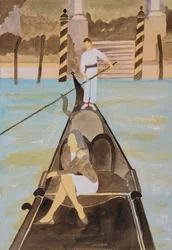 Venice setting out, 2025 (acuarela y tinta)