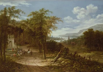 Paisaje boscoso, siglo XVIII
