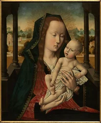 Nuestra Señora con el Niño (óleo sobre tabla)