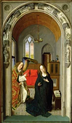 La Anunciación, c.1445 (detalle)