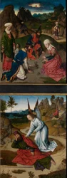 La recogida del maná y Elías en el desierto, del Retablo del Santísimo Sacramento, c.1464-68 (óleo sobre tabla)