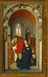 La anunciación (pintura sobre madera)