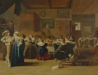Reunión en un interior
