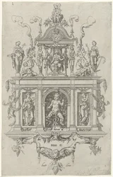 Blasón de la cámara de retórica de Haarlem De Wijngaertrancken