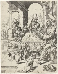 Comida en Emaús La caída y la redención de la humanidad a través de la vida y la pasión de Cristo (título de la serie)