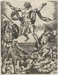 resurrección de cristo La caída y la redención de la humanidad a través de la vida y la pasión de Cristo (título de la serie)