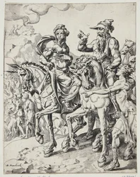 Abraham y Sarah entrando en Egipto
