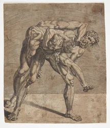 Dos luchadores