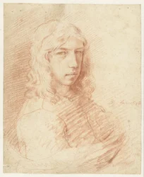Busto de Hombre Joven de Pelo Largo