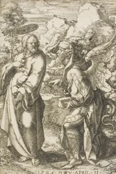 Cristo tentado por el diablo, 1525