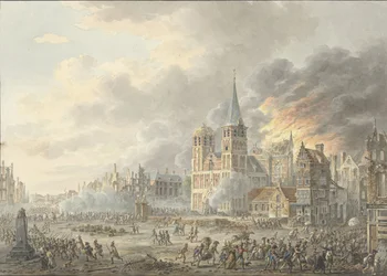 La toma de una ciudad por las tropas francesas