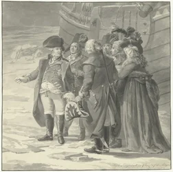 La partida de Guillermo V para Inglaterra, 18 de enero de 1795