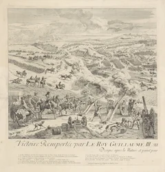 Batalla de Drogheda en el Boyne, 1 de julio de 1690 (página izquierda)