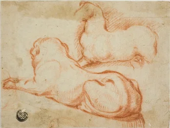 Boceto de caballo y perro
