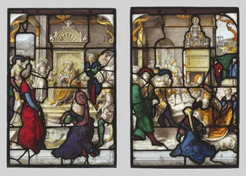 The Judgment of Solomon and Esther before Ahasuerus (pair)