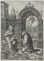 La visión de San Bernardo, 1524