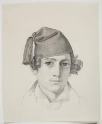 Retrato de un joven con gorro de borla