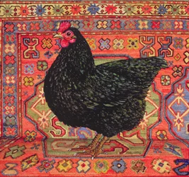 Pollo de alfombra negro, 1995