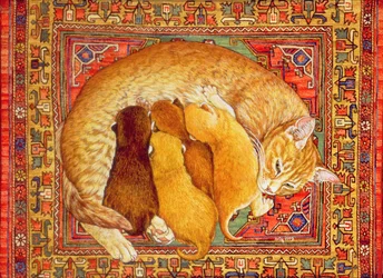 Gatitos en la alfombra