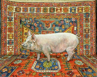 Alfombra Singleton Cerdo