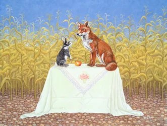 La mesa de manzanas