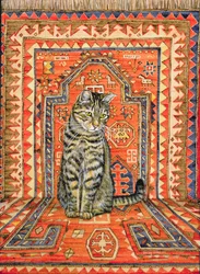 El gato de la alfombra