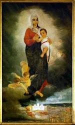 Virgen con el Niño (pintura sobre lienzo)