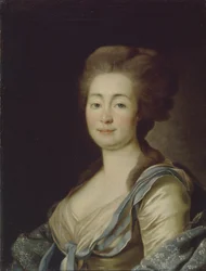 Retrato de Anna Dorothea Louise Schmidt, nacida Baronesa Klossen, c. 1785