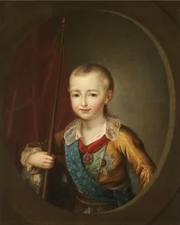 Retrato del Gran Duque Alejandro Pavlovich Alejandro I como niño