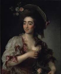 Retrato de la cantante de ópera Anna Davia Bernucci, 1782