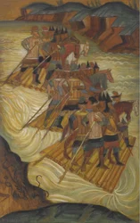 Cruzando el río