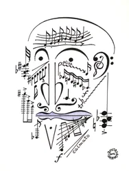 Dr Musicus: un rostro dibujado con notación musical