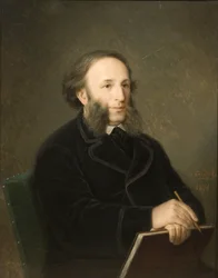 Retrato del artista Ivan Aivazovsky 1817-1900, 1879