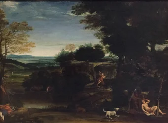 Paisaje con Sylvia y un sátiro