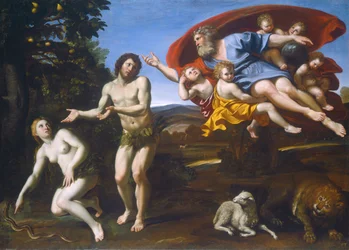 La reprensión de Adán y Eva, 1626