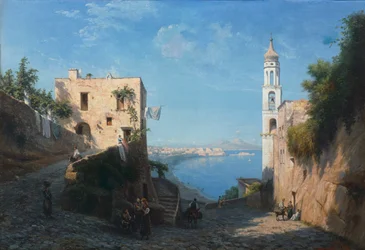 Vista de Posillipo desde la Iglesia de Santa Ana