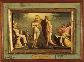 Beccafumi - El Bautismo de Cristo, 1528